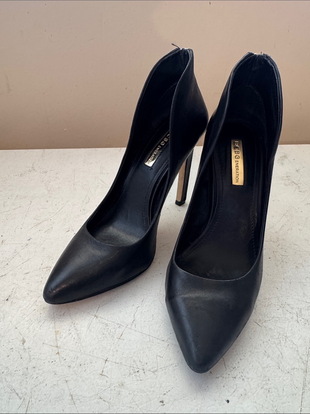 BCBG Black Pointed Toe Stiletto Pumps